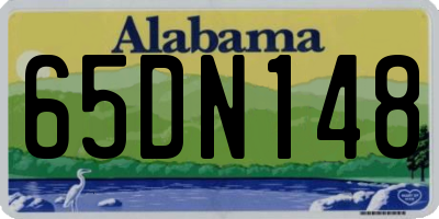 AL license plate 65DN148