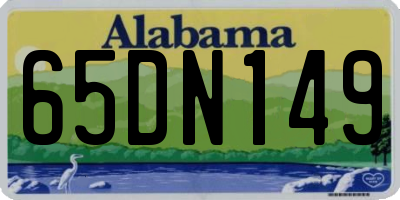 AL license plate 65DN149