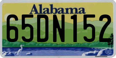 AL license plate 65DN152