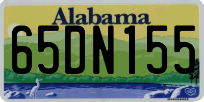 AL license plate 65DN155