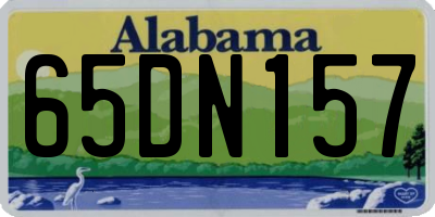 AL license plate 65DN157