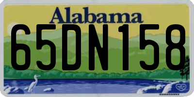 AL license plate 65DN158