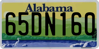 AL license plate 65DN160