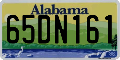 AL license plate 65DN161