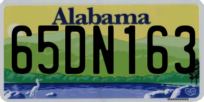 AL license plate 65DN163