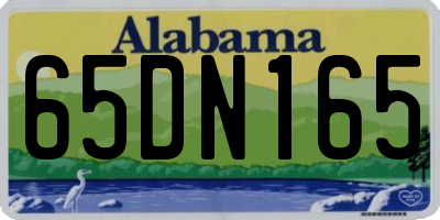 AL license plate 65DN165