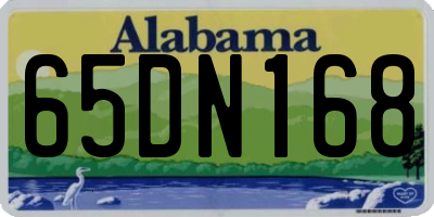 AL license plate 65DN168