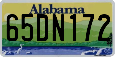 AL license plate 65DN172