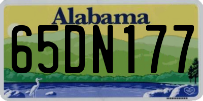 AL license plate 65DN177