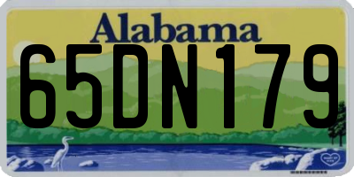 AL license plate 65DN179