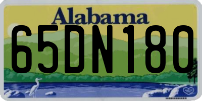 AL license plate 65DN180