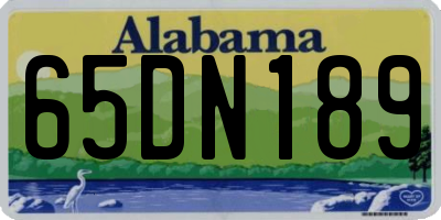 AL license plate 65DN189