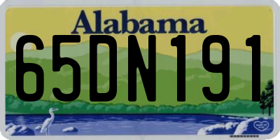 AL license plate 65DN191