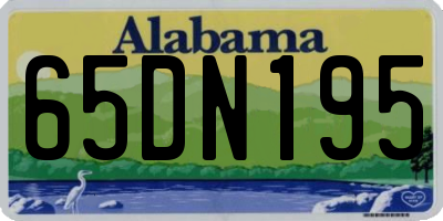 AL license plate 65DN195