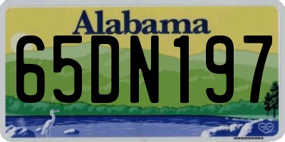 AL license plate 65DN197