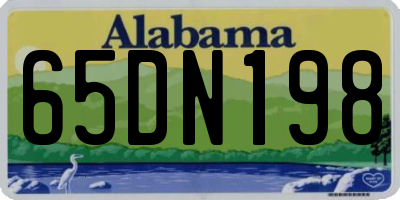 AL license plate 65DN198