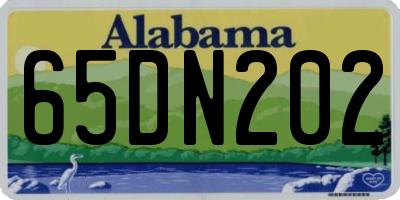 AL license plate 65DN202