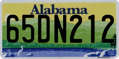 AL license plate 65DN212