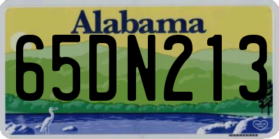 AL license plate 65DN213