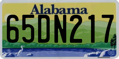 AL license plate 65DN217