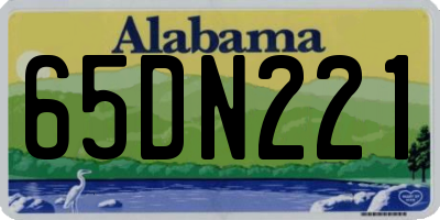 AL license plate 65DN221