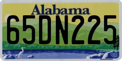 AL license plate 65DN225