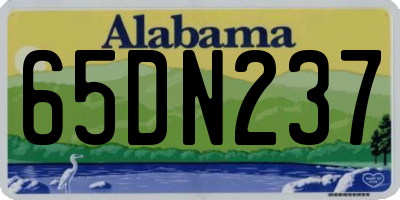 AL license plate 65DN237