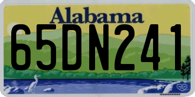 AL license plate 65DN241