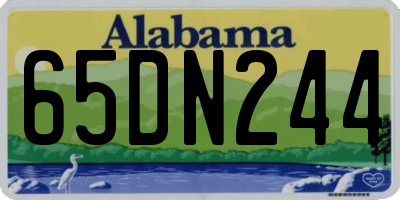 AL license plate 65DN244