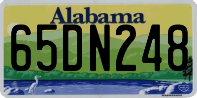 AL license plate 65DN248