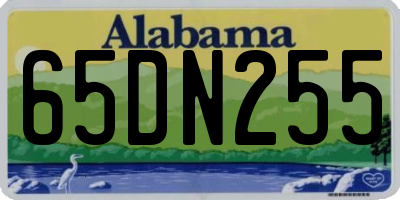 AL license plate 65DN255