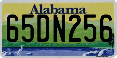 AL license plate 65DN256