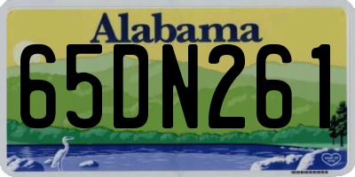AL license plate 65DN261