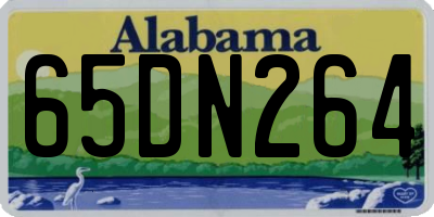 AL license plate 65DN264