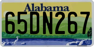 AL license plate 65DN267