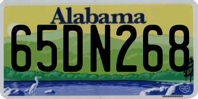 AL license plate 65DN268