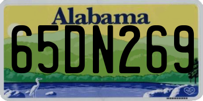 AL license plate 65DN269