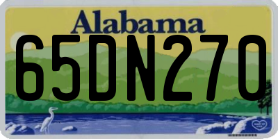 AL license plate 65DN270