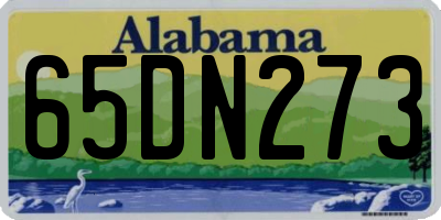 AL license plate 65DN273