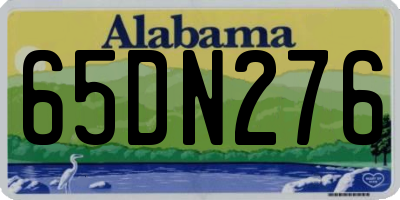 AL license plate 65DN276