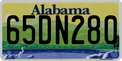 AL license plate 65DN280