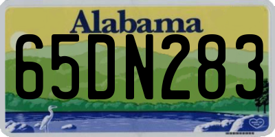 AL license plate 65DN283