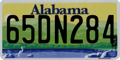 AL license plate 65DN284