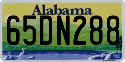 AL license plate 65DN288