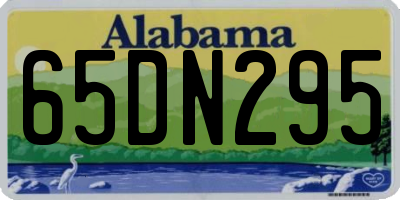 AL license plate 65DN295