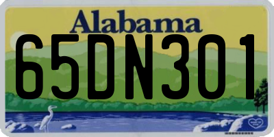 AL license plate 65DN301
