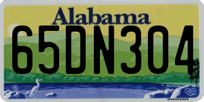 AL license plate 65DN304