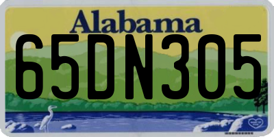 AL license plate 65DN305