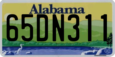 AL license plate 65DN311
