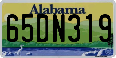 AL license plate 65DN319